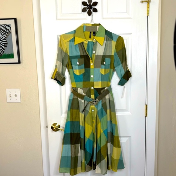 new directions Dresses & Skirts - New Directions Vintage Inspired Shirt Waist Dress w/Full Swing Skirt Full Lining